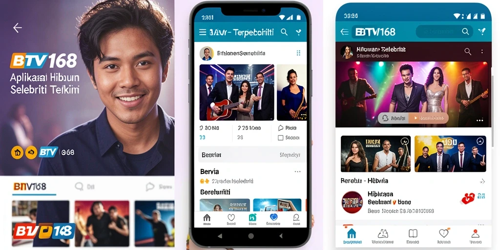 Tampilan antarmuka BTV168 yang modern dan mudah dinavigasi.