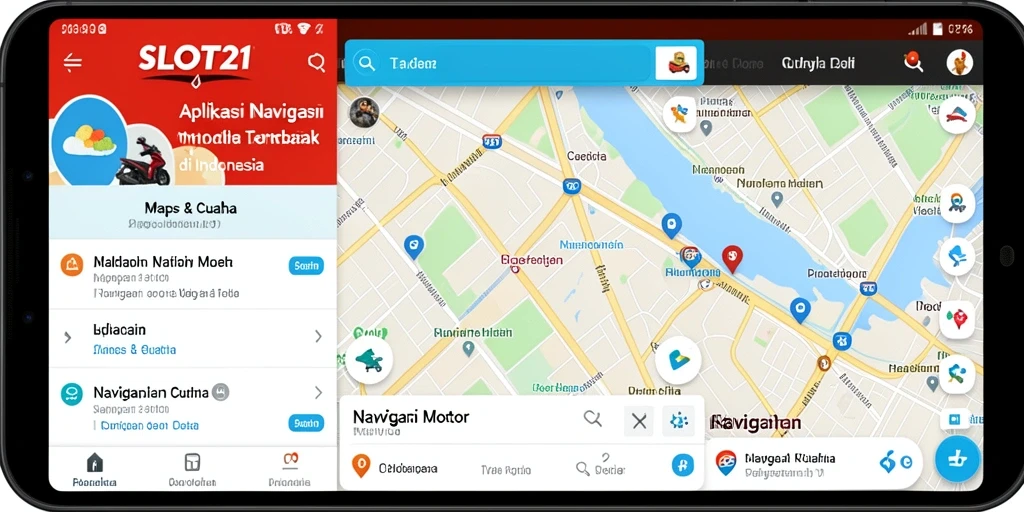 Tampilan antarmuka SLOT21 dengan fitur Navigasi Motor yang canggih.